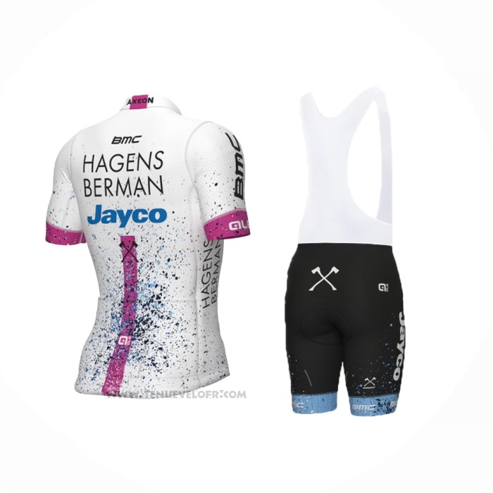 2024 Maillot Cyclisme Hagens Berman Axeon Rose Manches Courtes Et Cuissard